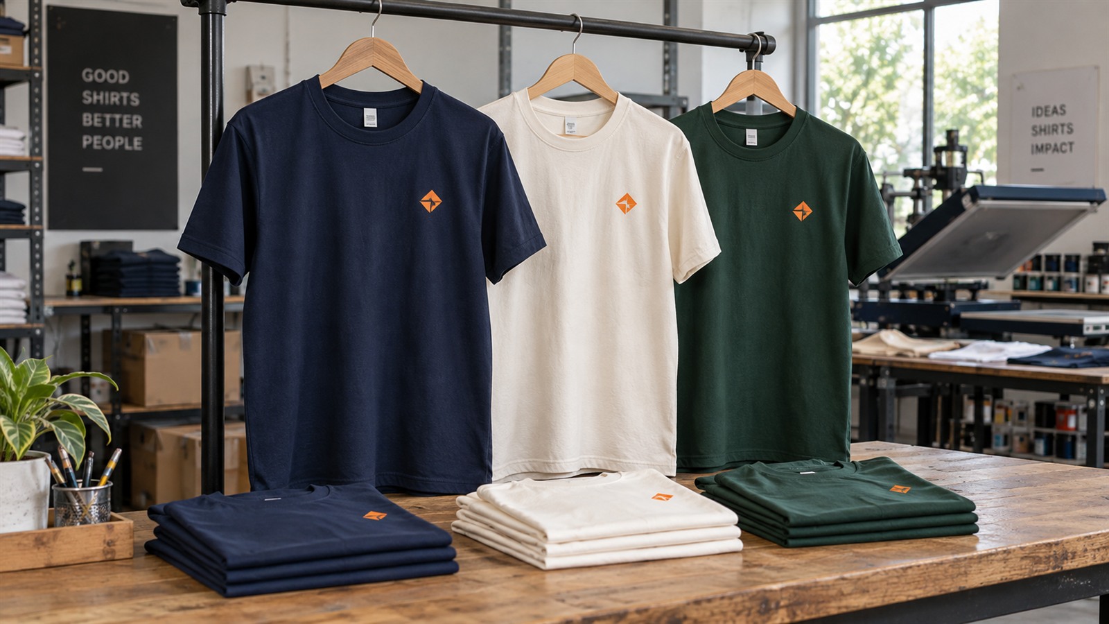 Company T-shirt printing for advertising