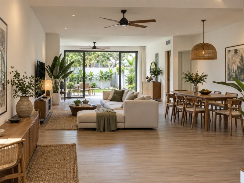 Open plan terrace house showing modern house design malaysia ideas