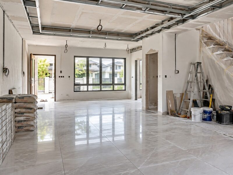 Home renovation site managed by a renovation contractor in Malaysia