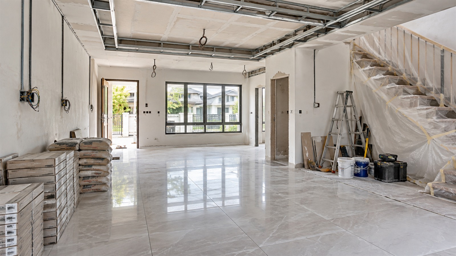 Home renovation site managed by a renovation contractor in Malaysia